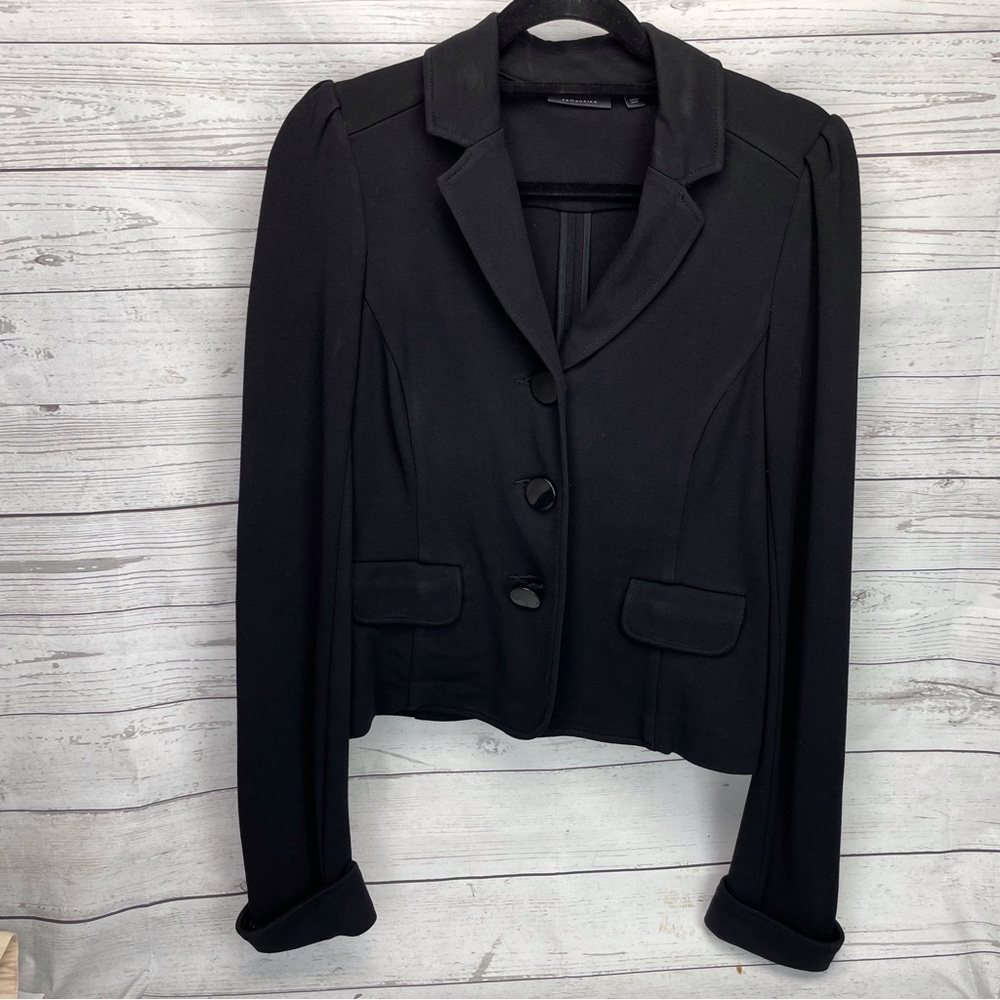 🍁 Semantik Blazer Stretch Fabric Jacket Coat sz S